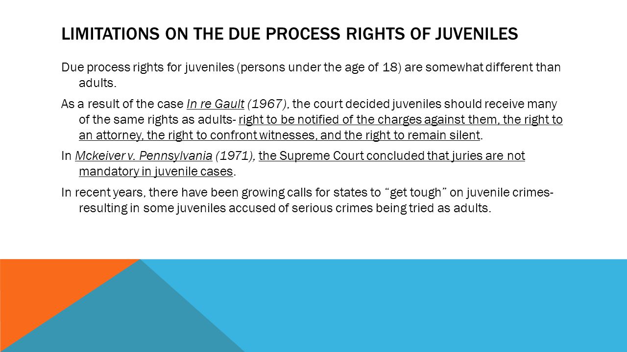 Rights of juveniles